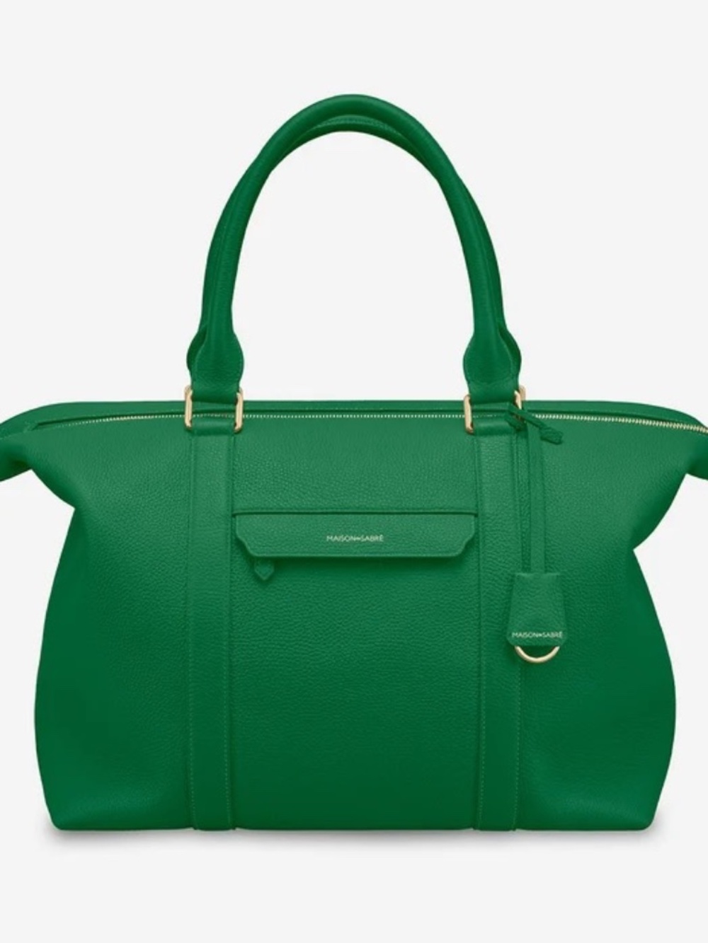 NWOT New Without Tags MAISON de SABRÉ The Weekender Emerald Green w/ Dust Bag!